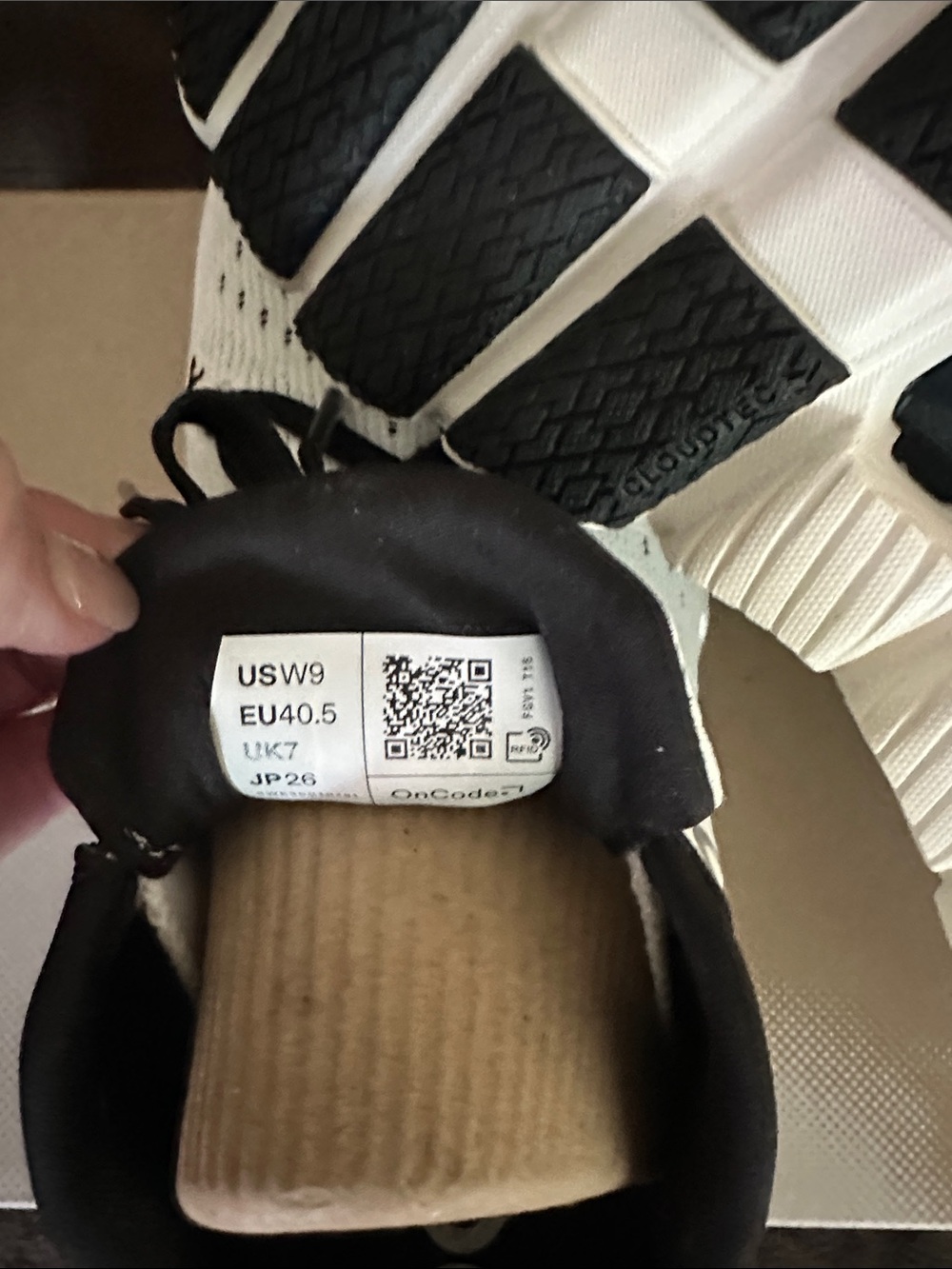 Cloud X4 Women's Athletic Shoes - Ivory/Black - Picture 3 of 4